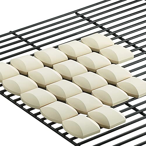 60-Pack Ceramic BBQ Briquettes for Gas Grill – Self-Cleaning Ceramic Briquettes - Heat Diffusers Reduce Flare-Ups for Outdoor Cooking, BBQ - Replacement for Lava Rocks - 06000Y by Mr. Bar-B-Q - Image 6