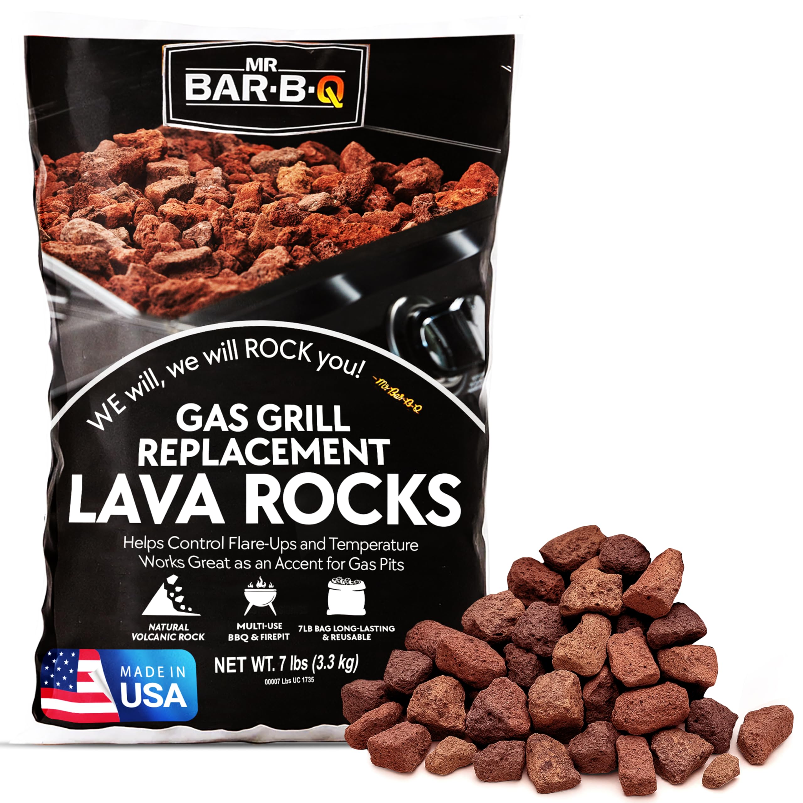 Lava Rocks & Ceramic Briquettes