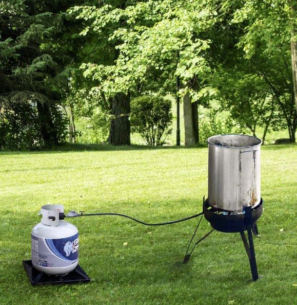 Mr. Bar-B-Q Black Propane Tank Holder, Base Stabilizer, Mount, Stand, Cylinder Base Stabilizer Fits 20lb, 30lb, 40lb Propane Tank Holder for Camping, RV Trip, Tailgating, Outdoor Adventures - 40406YGD - Image 4