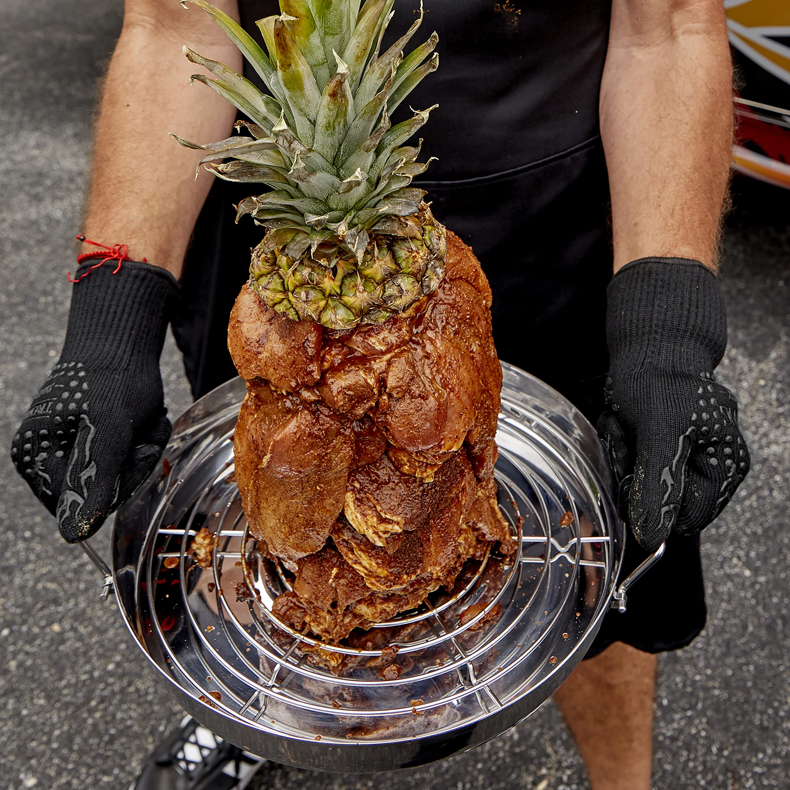 Mr. Bar-B-Q Extra Large Vertical Griller Powered by Trompo King for Tacos Al Pastor, Shawarma, Kebabs, Gyro, Vertical Stand with 3 Sized Spikes - Image 6