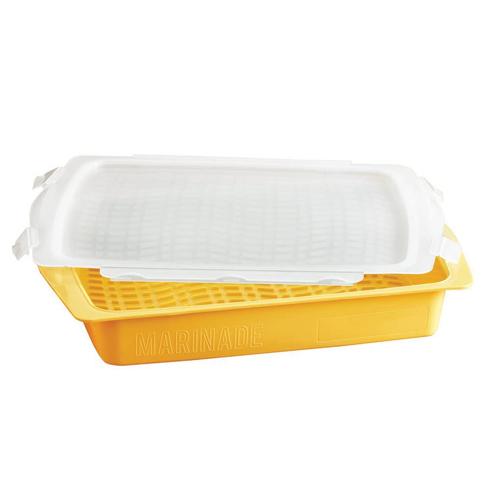 Mr. Bar-B-Q Flip & Flavor Marinade Tray, Yellow - Image 6