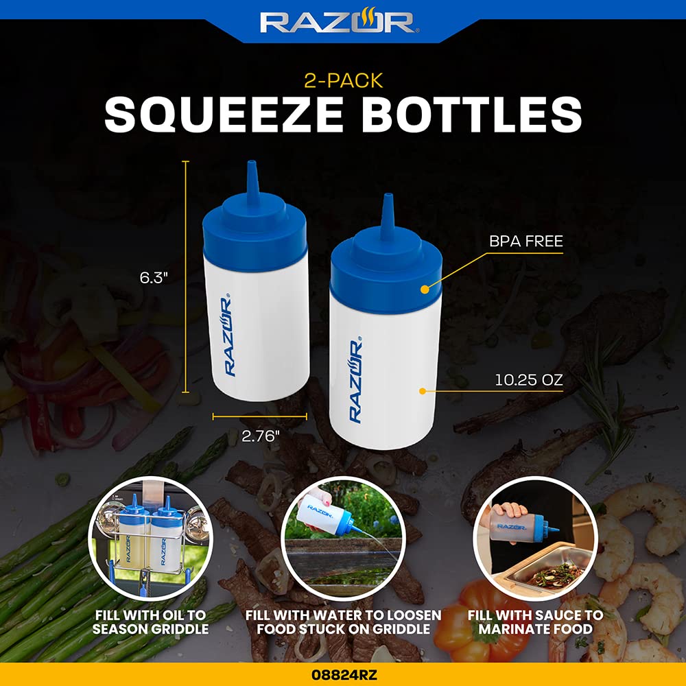 RAZOR 2 Pack Squeeze Bottle Set | Dispense Condiments and Season Food - Image 3