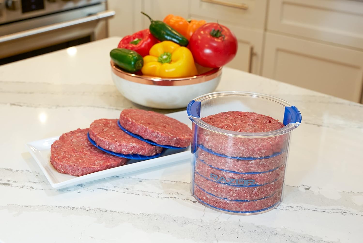 RAZOR Burger Press Caddy for Perfect Shaped Patties On The Go - Image 9