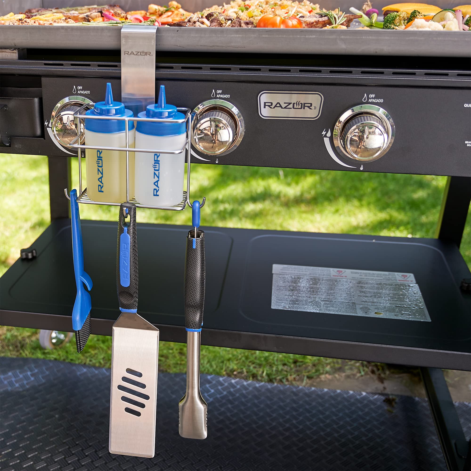 RAZOR Hanging Griddle Caddy | 08818RZ | Maximize Griddle Efficiency | Organize Blackstone Accessories with Ease - Image 4