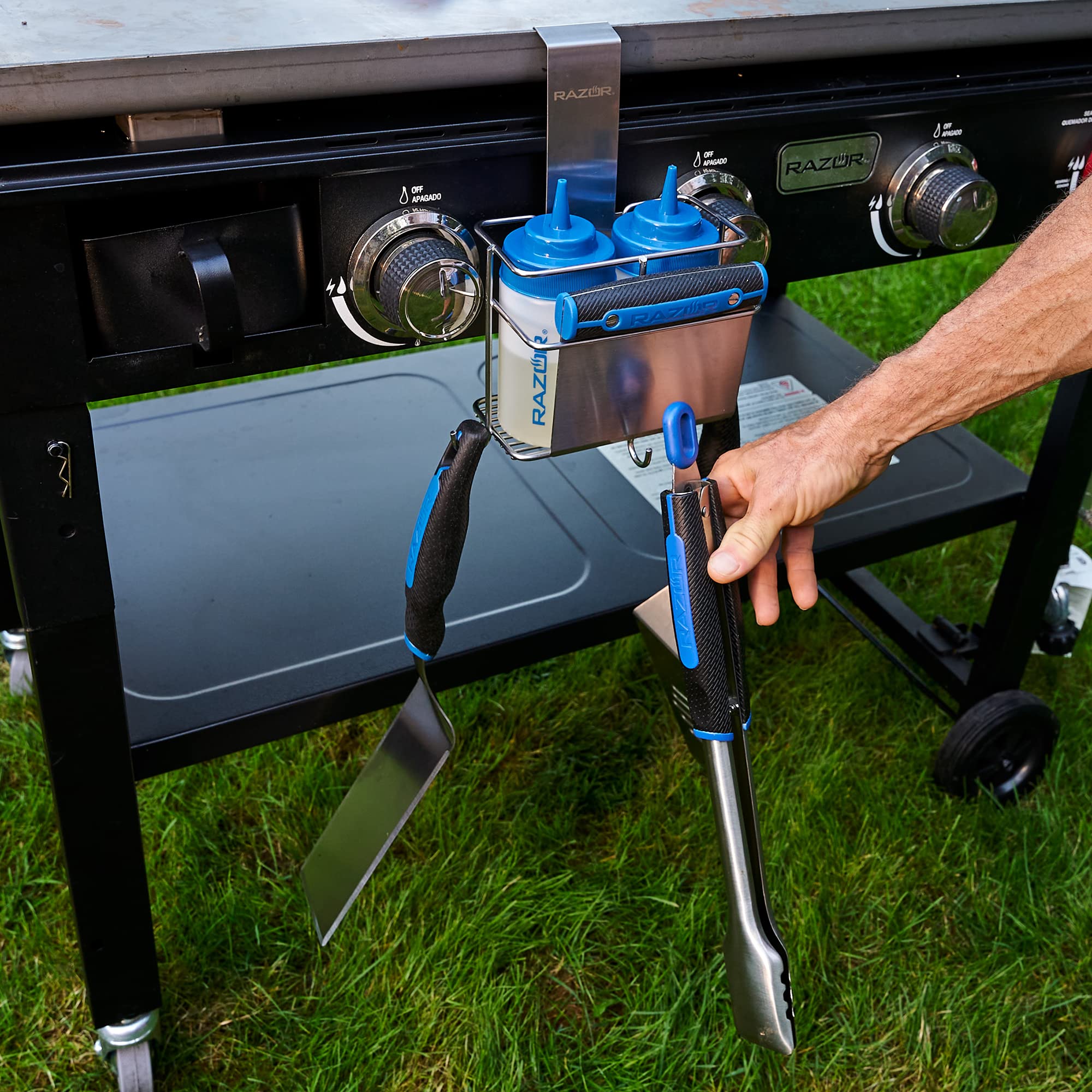 RAZOR Hanging Griddle Caddy | 08818RZ | Maximize Griddle Efficiency | Organize Blackstone Accessories with Ease - Image 5