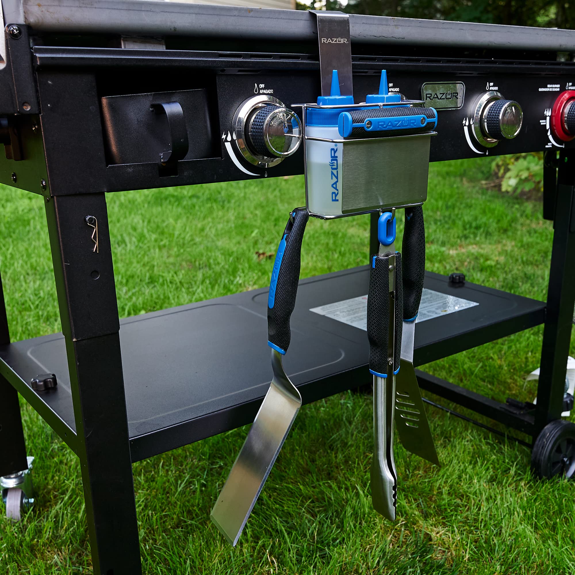 RAZOR Hanging Griddle Caddy | 08818RZ | Maximize Griddle Efficiency | Organize Blackstone Accessories with Ease - Image 6